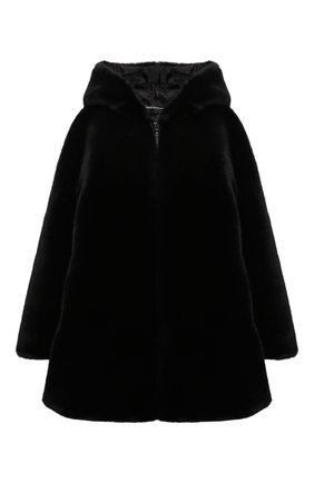 Детская шуба из эко-меха EMPORIO ARMANI черного цвета по цене 28150 руб., арт. 6K3L88/2NNUZ | Фото 1 Детская шуба из эко-меха EMPORIO ARMANI черного цвета, арт. 6K3L88/2NNUZ | Фото 1 (Материал подклада: Синтетический материал; Материал внешний: Синтетический материал; Рукава: Длинные; Кросс-КТ: Сезон: зима; Ростовка одежда: 10 - 11 лет | 140 - 146см, 13 - 15 лет | 158 см, 16 лет | 164 см, 4 года | 104 см, 5 лет | 110 см, 6 лет | 116 см, 7 лет | 122 см, 8 лет | 128 см)