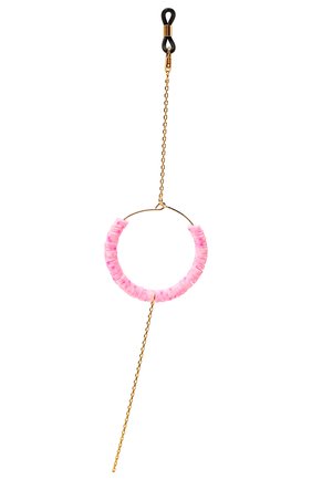Женские цепочка для очков FRAME CHAIN розового цвета по цене 12700 руб., арт. CANDY P0P BABY PINK IN YELL0W G0LD | Фото 4 Женские цепочка для очков FRAME CHAIN розового цвета, арт. CANDY P0P BABY PINK IN YELL0W G0LD | Фото 4 (Тип очков: Цепочка; Оптика Гендер: оптика-женское)