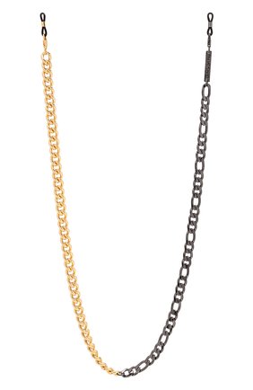 Женские цепочка для очков FRAME CHAIN золотого цвета по цене 16400 руб., арт. MIX IT UP BLACK AND YELL0W G0LD | Фото 1 Женские цепочка для очков FRAME CHAIN золотого цвета, арт. MIX IT UP BLACK AND YELL0W G0LD | Фото 1 (Тип очков: Цепочка; Оптика Гендер: оптика-женское)