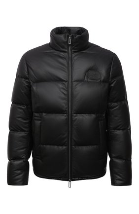 Мужская кожаная куртка EMPORIO ARMANI черного цвета по цене 95950 руб., арт. B1R10P/B1P10 | Фото 1 Мужская кожаная куртка EMPORIO ARMANI черного цвета, арт. B1R10P/B1P10 | Фото 1 (Материал подклада: Синтетический материал; Материал утеплителя: Пух и перо; Длина (верхняя одежда): Короткие; Рукава: Длинные; Кросс-КТ: Куртка; Стили: Кэжуэл; Мужское Кросс-КТ: пуховик-короткий, Кожа и замша)