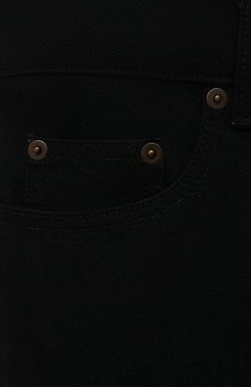 Мужские джинсы SAINT LAURENT черного цвета, арт. 670614/YF899 | Фото 5 (Силуэт М (брюки): Прямые; Кросс-КТ: Деним; Длина (брюки, джинсы): Стандартные; Материал внешний: Хлопок; Стили: Кэжуэл)