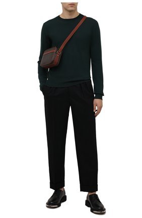 Мужские шерстяные брюки SAINT LAURENT черного цвета по цене 75850 руб., арт. 653846/Y1D08 | Фото 2 Мужские шерстяные брюки SAINT LAURENT черного цвета, арт. 653846/Y1D08 | Фото 2 (Материал внешний: Шерсть; Материал подклада: Шелк; Длина (брюки, джинсы): Стандартные; Случай: Повседневный; Стили: Минимализм)