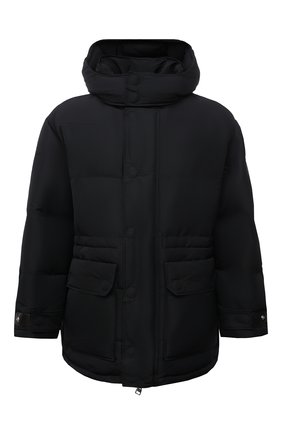 Мужская утепленная куртка ALEXANDER MCQUEEN черного цвета, арт. 662284/QRR67 | Фото 1 (Материал подклада: Синтетический материал; Материал внешний: Синтетический материал; Рукава: Длинные; Длина (верхняя одежда): До середины бедра; Кросс-КТ: Куртка; Стили: Спорт-шик; Мужское Кросс-КТ: утепленные куртки)