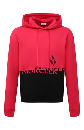 Мужской хлопковое худи MONCLER розового цвета по цене 49000 руб., арт. G2-091-8G000-40-899FL | Фото 1 Мужской хлопковое худи MONCLER розового цвета, арт. G2-091-8G000-40-899FL | Фото 1 (Длина (для топов): Стандартные; Рукава: Длинные; Материал внешний: Хлопок; Мужское Кросс-КТ: Худи-одежда; Принт: С принтом; Стили: Спорт-шик)