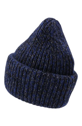 Мужская шапка из шерсти и кашемира MONCLER темно-синего цвета по цене 26700 руб., арт. G2-091-3B000-49-M1209 | Фото 2 Мужская шапка из шерсти и кашемира MONCLER темно-синего цвета, арт. G2-091-3B000-49-M1209 | Фото 2 (Материал: Шерсть; Кросс-КТ: Трикотаж)
