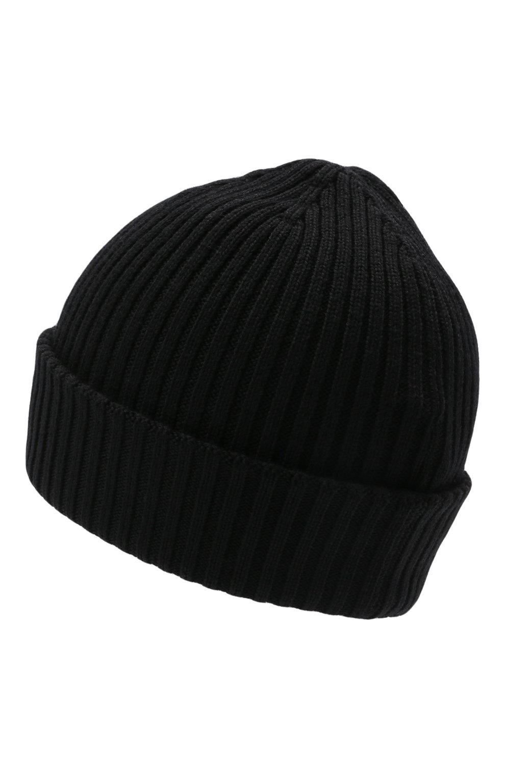 Мужская шерстяная шапка MONCLER черног о цвета, арт. G2-091-3B000-29-A9576 | Фото 2 (Материал: Текстиль, Шерсть; Кросс-КТ: Трикотаж)