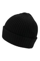 Мужская шерстяная шапка MONCLER черного цвета, арт. G2-091-3B000-29-A9576 | Фото 2 (Материал: Текстиль, Шерсть; Кросс-КТ: Трикотаж)