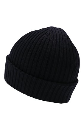 Мужская шерстяная шапка MONCLER синего цвета по цене 14700 руб., арт. G2-091-3B000-29-A9576 | Фото 2 Мужская шерстяная шапка MONCLER синего цвета, арт. G2-091-3B000-29-A9576 | Фото 2 (Материал: Шерсть; Кросс-КТ: Трикотаж)