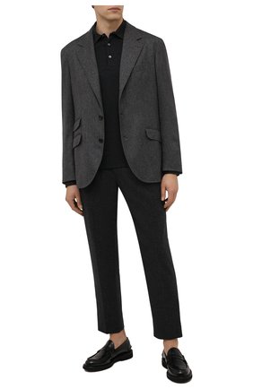 Мужское хлопковое поло ERMENEGILDO ZEGNA черного цвета по цене 39950 руб., арт. UV344/851 | Фото 2 Мужское хлопковое поло ERMENEGILDO ZEGNA черного цвета, арт. UV344/851 | Фото 2 (Материал внешний: Хлопок; Рукава: Длинные; Застежка: Пуговицы; Стили: Классический; Длина (для топов): Стандартные)