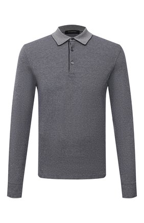 Мужское хлопковое поло ERMENEGILDO ZEGNA синего цвета по цене 39950 руб., арт. UV344/851 | Фото 1 Мужское хлопковое поло ERMENEGILDO ZEGNA синего цвета, арт. UV344/851 | Фото 1 (Материал внешний: Хлопок; Рукава: Длинные; Застежка: Пуговицы; Стили: Кэжуэл; Длина (для топов): Стандартные)