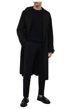 Мужские брюки из шерсти и шелка ERMENEGILDO ZEGNA темно-синего цвета по цене 107000 руб., арт. UVI20/TT18 | Фото 2 Мужские брюки из шерсти и шелка ERMENEGILDO ZEGNA темно-синего цвета, арт. UVI20/TT18 | Фото 2 (Длина (брюки, джинсы): Стандартные; Материал внешний: Шерсть; Случай: Повседневный; Стили: Кэжуэл)