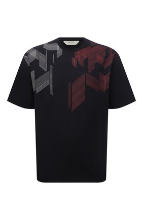 Мужская хлопковая футболка Z ZEGNA темно-синего цвета по цене 19650 руб., арт. VY367/ZZ6510 | Фото 1 Мужская хлопковая футболка Z ZEGNA темно-синего цвета, арт. VY367/ZZ6510 | Фото 1 (Материал внешний: Хлопок; Принт: С принтом; Рукава: Короткие; Стили: Кэжуэл; Длина (для топов): Стандартные)