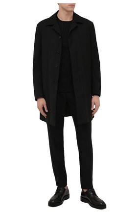 Мужской утепленный плащ Z ZEGNA черного цвета по цене 108000 руб., арт. 254730/4GS6G0 | Фото 2 Мужской утепленный плащ Z ZEGNA черного цвета, арт. 254730/4GS6G0 | Фото 2 (Рукава: Длинные; Материал подклада: Синтетический материал; Материал внешний: Шерсть; Длина (верхняя одежда): До середины бедра; Мужское Кросс-КТ: Плащ-верхняя одежда; Стили: Классический)