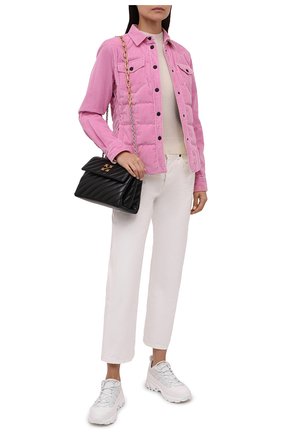 Женская хлопковая куртка nangy MONCLER GRENOBLE розового цвета, арт. G2-098-1A000-07-595E0 | Фото 2 (Длина (верхняя одежда): Короткие; Материал утеплителя: Пух и перо; Рукава: Длинные; Материал подклада: Синтетический материал; Материал внешний: Хлопок; Кросс-КТ: Куртка; Стили: Спорт-шик)