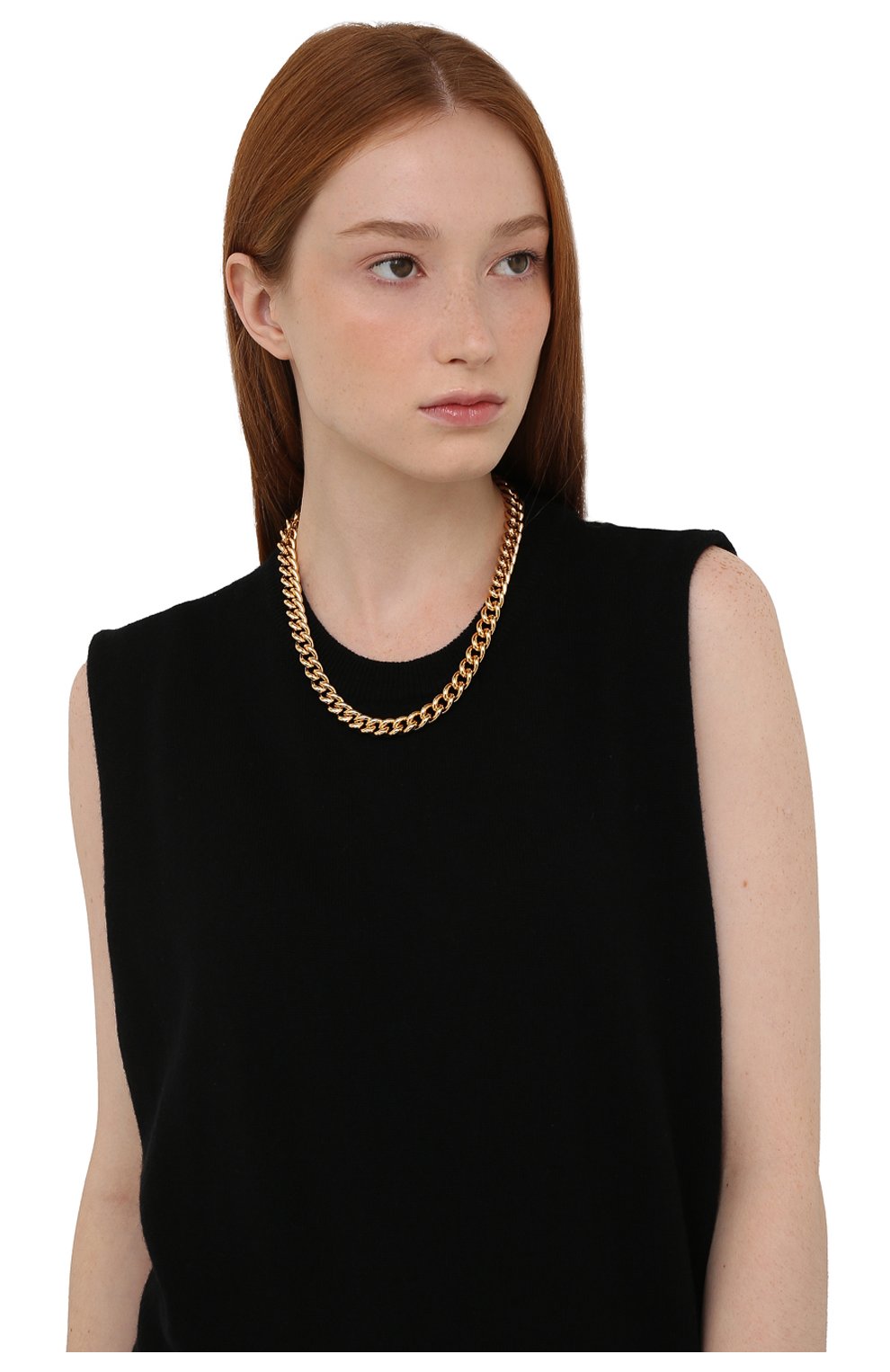 Женское колье FRAME CHAIN разноцветного цвета по цене 0 руб., арт. H00KY YELL0W AND WHITE G0LD | Фото 2 Женское колье FRAME CHAIN разноцветного цвета, арт. H00KY YELL0W AND WHITE G0LD | Фото 2 (Материал: Металл)