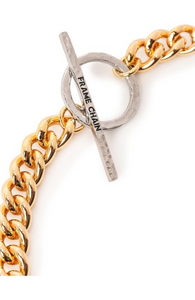 Женское колье FRAME CHAIN разноцветного цвета по цене 0 руб., арт. H00KY YELL0W AND WHITE G0LD | Фото 4 Женское колье FRAME CHAIN разноцветного цвета, арт. H00KY YELL0W AND WHITE G0LD | Фото 4 (Материал: Металл)