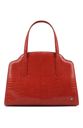 Женская сумка sesia large из кожи аллигатора LORO PIANA оранжевого цвета по цене 3280000 руб., арт. FAL6770/AMIS | Фото 1 Женская сумка sesia large из кожи аллигатора LORO PIANA оранжевого цвета, арт. FAL6770/AMIS | Фото 1 (Ремень/цепочка: На ремешке; Размер: large; Сумки-технические: Сумки top-handle)