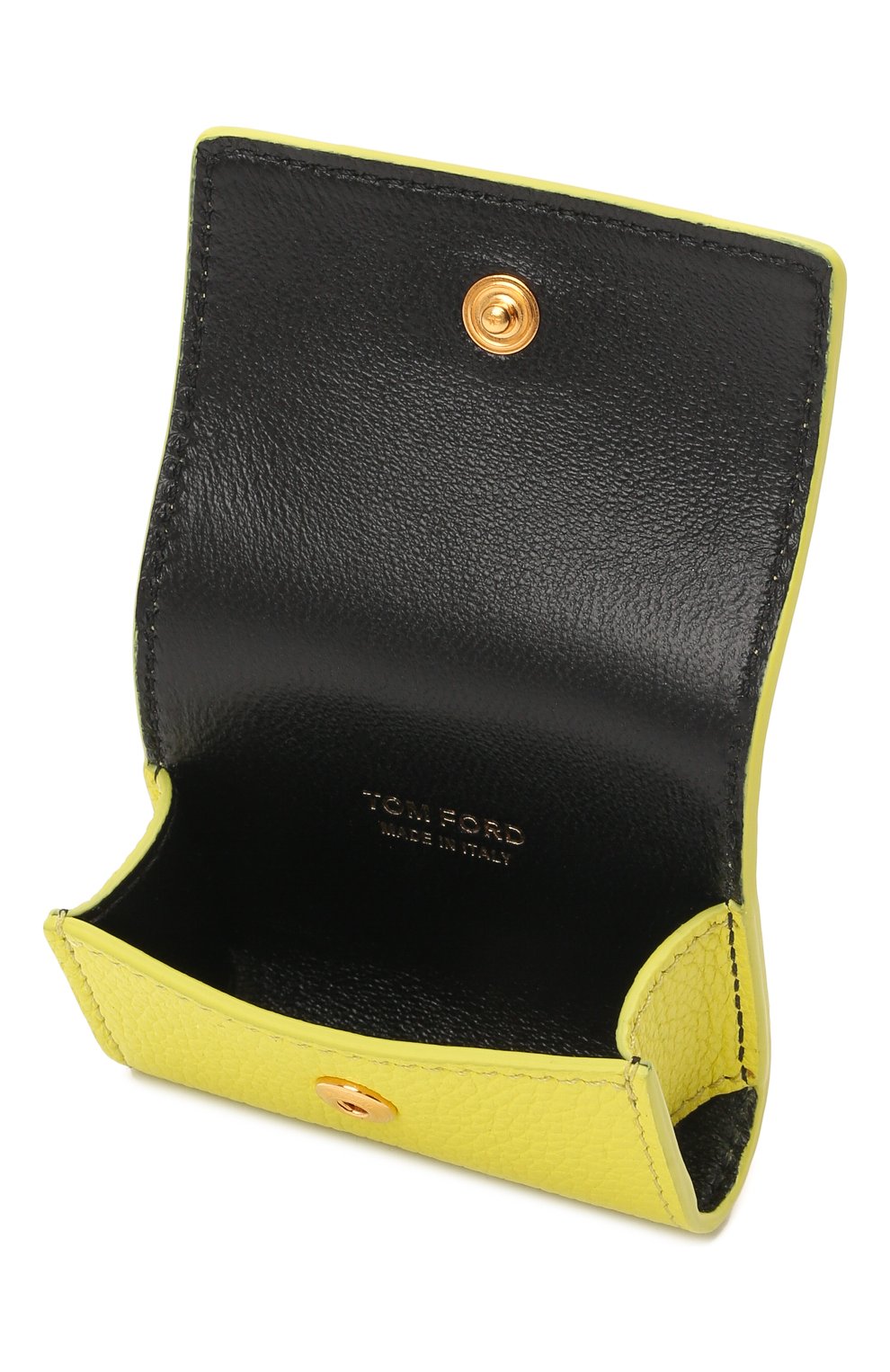 Кожаный чехол для airpods pro TOM FORD желтого цвета, арт. S0408T-LCL095 | Фото 4 (Материал: Натуральная кожа)