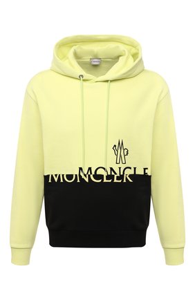 Мужской хлопковое худи MONCLER желтого цвета по цене 49000 руб., арт. G2-091-8G000-40-899FL | Фото 1 Мужской хлопковое худи MONCLER желтого цвета, арт. G2-091-8G000-40-899FL | Фото 1 (Материал внешний: Хлопок; Мужское Кросс-КТ: Худи-одежда; Принт: С принтом; Стили: Спорт-шик; Рукава: Длинные; Длина (для топов): Стандартные)