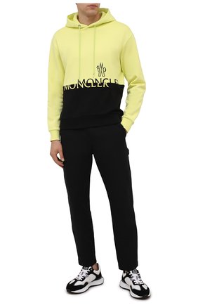 Мужской хлопковое худи MONCLER желтого цвета по цене 49000 руб., арт. G2-091-8G000-40-899FL | Фото 2 Мужской хлопковое худи MONCLER желтого цвета, арт. G2-091-8G000-40-899FL | Фото 2 (Материал внешний: Хлопок; Мужское Кросс-КТ: Худи-одежда; Принт: С принтом; Стили: Спорт-шик; Рукава: Длинные; Длина (для топов): Стандартные)