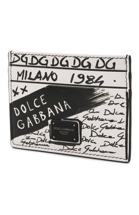 Мужской кожаный футляр для кредитных карт DOLCE & GABBANA белого цвета по цене 13450 руб., арт. BP0330/AQ276 | Фото 2 Мужской кожаный футляр для кредитных карт DOLCE & GABBANA белого цвета, арт. BP0330/AQ276 | Фото 2