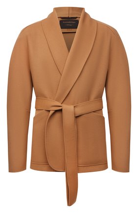 Мужской шерстяной пиджак ZEGNA COUTURE бежевого цвета по цене 356000 руб., арт. 287002/1E2VN0 | Фото 1 Мужской шерстяной пиджак ZEGNA COUTURE бежевого цвета, арт. 287002/1E2VN0 | Фото 1 (Материал подклада: Хлопок; Рукава: Длинные; Материал внешний: Шерсть; Длина (для топов): Стандартные; 1-2-бортные: Без пуговиц; Случай: Повседневный; Стили: Кэжуэл; Пиджаки М: Свободный)