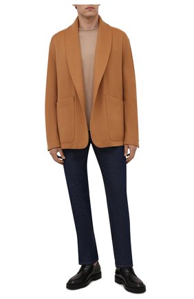 Мужской шерстяной пиджак ZEGNA COUTURE бежевого цвета по цене 356000 руб., арт. 287002/1E2VN0 | Фото 2 Мужской шерстяной пиджак ZEGNA COUTURE бежевого цвета, арт. 287002/1E2VN0 | Фото 2 (Материал подклада: Хлопок; Рукава: Длинные; Материал внешний: Шерсть; Длина (для топов): Стандартные; 1-2-бортные: Без пуговиц; Случай: Повседневный; Стили: Кэжуэл; Пиджаки М: Свободный)