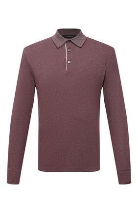 Мужское хлопковое поло ERMENEGILDO ZEGNA бордового цвета по цене 39950 руб., арт. UV344/851 | Фото 1 Мужское хлопковое поло ERMENEGILDO ZEGNA бордового цвета, арт. UV344/851 | Фото 1 (Материал внешний: Хлопок; Застежка: Пуговицы; Рукава: Длинные; Стили: Кэжуэл; Длина (для топов): Стандартные)
