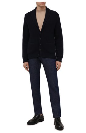 Мужской кашемировый кардиган ERMENEGILDO ZEGNA темно-синего цвета по цене 187500 руб., арт. UYK55/155 | Фото 2 Мужской кашемировый кардиган ERMENEGILDO ZEGNA темно-синего цвета, арт. UYK55/155 | Фото 2 (Материал внешний: Шерсть, Кашемир; Длина (для топов): Стандартные; Рукава: Длинные; Мужское Кросс-КТ: Кардиган-одежда; Стили: Кэжуэл)