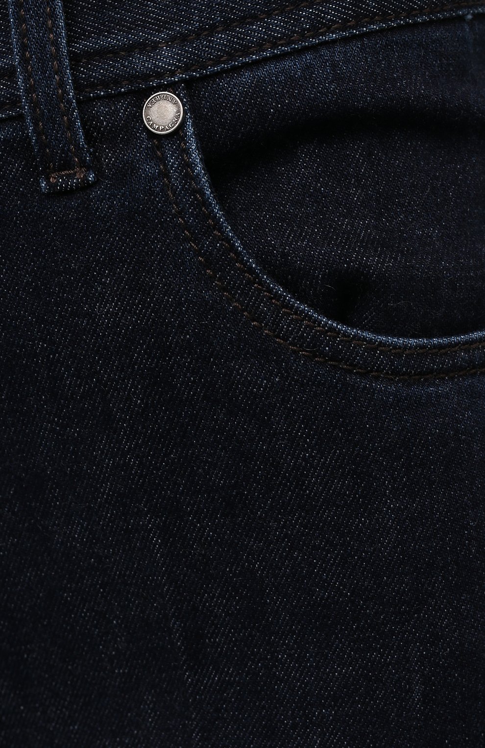 Мужские джинсы ANDREA CAMPAGNA темно-синего цвета, арт. AC402/T27.W00D | Фото 5 (Силуэт М (брюки): Прямые; Кросс-КТ: Деним; Длина (брюки, джинсы): Стандартные; Материал внешний: Хлопок; Стили: Классический)