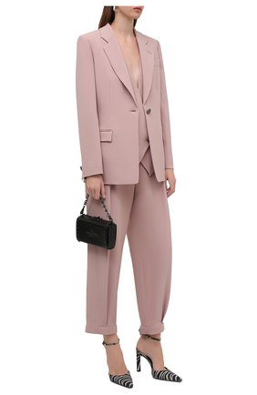 Женский жакет из вискозы GIORGIO ARMANI светло-розового цвета по цене 176500 руб., арт. 1WHGG0NP/T02MM | Фото 2 Женский жакет из вискозы GIORGIO ARMANI светло-розового цвета, арт. 1WHGG0NP/T02MM | Фото 2 (Рукава: Длинные; Длина (для топов): Удлиненные; Материал внешний: Вискоза; 1-2-бортные: Однобортные; Женское Кросс-КТ: Жакет-одежда; Материал подклада: Вискоза)