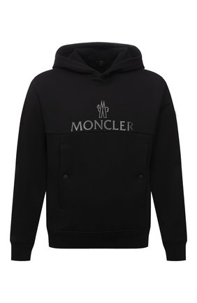Мужской хлопковое худи MONCLER черного цвета по цене 53400 руб., арт. G2-091-8G000-25-899FL | Фото 1 Мужской хлопковое худи MONCLER черного цвета, арт. G2-091-8G000-25-899FL | Фото 1 (Материал внешний: Хлопок; Мужское Кросс-КТ: Худи-одежда; Стили: Спорт-шик; Принт: С принтом; Рукава: Длинные; Длина (для топов): Стандартные)