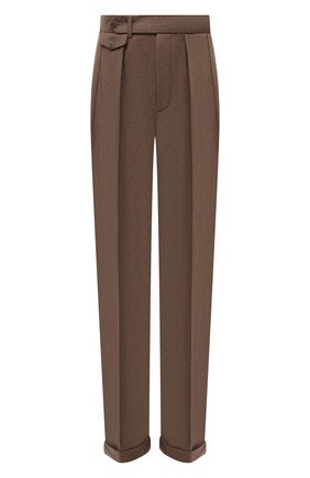 Женские шерстяные брюки RALPH LAUREN коричневого цвета по цене 109000 руб., арт. 290858122 | Фото 1 Женские шерстяные брюки RALPH LAUREN коричневого цвета, арт. 290858122 | Фото 1 (Материал внешний: Шерсть; Длина (брюки, джинсы): Удлиненные; Стили: Кэжуэл; Женское Кросс-КТ: Брюки-одежда; Силуэт Ж (брюки и джинсы): Прямые)