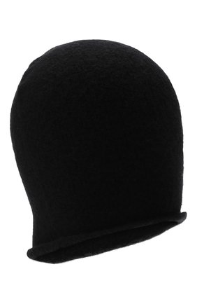 Женская шапка ISABEL BENENATO черного цвета, арт. DK04F21 | Фото 1 (Материал: Шерсть, Синтетический материал, Текстиль)