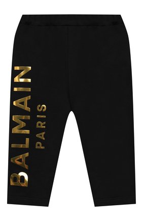 Детские хлопковые леггинсы BALMAIN черного цвета по цене 19950 руб., арт. 6P6880 | Фото 1 Детские хлопковые леггинсы BALMAIN черного цвета, арт. 6P6880 | Фото 1 (Материал внешний: Хлопок; Ростовка одежда: 12 мес | 80 см, 18 мес | 86 см, 24 мес | 92 см, 36 мес | 98 см, 9 мес | 74 см)