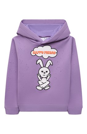 Детский хлопковое худи NATASHA ZINKO фиолетового цвета по цене 29950 руб., арт. FW21MNZ505-70/3-8 | Фото 1 Детский хлопковое худи NATASHA ZINKO фиолетового цвета, арт. FW21MNZ505-70/3-8 | Фото 1 (Рукава: Длинные; Материал внешний: Синтетический материал, Хлопок; Девочки Кросс-КТ: Худи-одежда; Ростовка одежда: 4 года | 104 см, 6 лет | 116 см, 8 лет | 128 см)