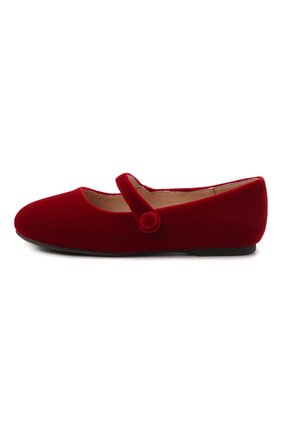 Детские балетки AGE OF INNOCENCE красного цвета по цене 8485 руб., арт. 000153/ELIN VELVET/25-31 | Фото 2 Детские балетки AGE OF INNOCENCE красного цвета, арт. 000153/ELIN VELVET/25-31 | Фото 2 (Материал внешний: Текстиль; Материал внутренний: Натуральная кожа)