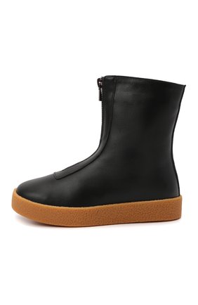 Детские кожаные ботинки AGE OF INNOCENCE черного цвета по цене 13100 руб., арт. 000242/LEAH LEATHER HIGH/25-31 | Фото 2 Детские кожаные ботинки AGE OF INNOCENCE черного цвета, арт. 000242/LEAH LEATHER HIGH/25-31 | Фото 2 (Материал утеплителя: Натуральный мех; Материал внешний: Кожа)