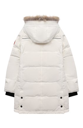 Детского пуховая парка juniper CANADA GOOSE белого цвета по цене 66100 руб., арт. 4598Y | Фото 2 Детского пуховая парка juniper CANADA GOOSE белого цвета, арт. 4598Y | Фото 2 (Материал внешний: Синтетический материал; Материал утеплителя: Пух и перо; Материал подклада: Синтетический материал; Мальчики Кросс-КТ: парка-верхняя одежда; Рукава: Длинные; Кросс-КТ: Сезон: зима; Ростовка одежда: 13 - 15 лет | 158 см, 10 - 11 лет | 140 - 146см, 8 лет | 128 см, 6 лет | 116 см)