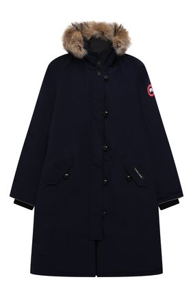 Детского пуховая парка brittania CANADA GOOSE темно-синего цвета по цене 66100 руб., арт. 4593Y | Фото 1 Детского пуховая парка brittania CANADA GOOSE темно-синего цвета, арт. 4593Y | Фото 1 (Материал подклада: Синтетический материал; Материал внешний: Синтетический материал; Материал утеплителя: Пух и перо; Рукава: Длинные; Кросс-КТ: Сезон: зима; Ростовка одежда: 13 - 15 лет | 158 см, 10 - 11 лет | 140 - 146см, 8 лет | 128 см)