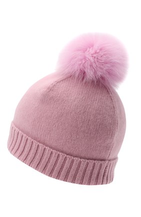 Детского кашемировая шапка GIORGETTI CASHMERE розового цвета по цене 11300 руб., арт. MB1693/TU/12A | Фото 2 Детского кашемировая шапка GIORGETTI CASHMERE розового цвета, арт. MB1693/TU/12A | Фото 2 (Материал: Кашемир, Шерсть)