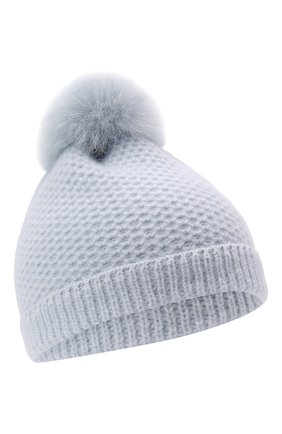 Детского кашемировая шапка GIORGETTI CASHMERE голубого цвета по цене 9725 руб., арт. MB1695/V0LPE/4A | Фото 1 Детского кашемировая шапка GIORGETTI CASHMERE голубого цвета, арт. MB1695/V0LPE/4A | Фото 1 (Материал: Кашемир, Шерсть)