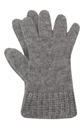 Детские кашемировые перчатки GIORGETTI CASHMERE темно-серого цвета, арт. MB1698/RASATI/12A | Фото 1 (Материал: Шерсть, Кашемир, Текстиль)