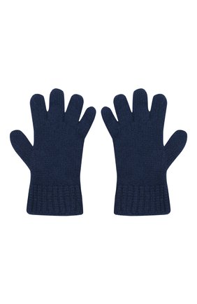 Детские кашемировые перчатки GIORGETTI CASHMERE темно-синего цвета, арт. MB1698/RASATI/8A | Фото 2 (Материал: Кашемир, Шерсть, Текстиль)