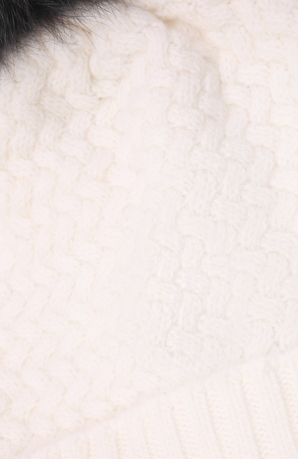 Детского кашемировая шапка GIORGETTI CASHMERE кремвого цвета, арт. MB1825/4A | Фото 3 (Материал: Текстиль, Кашемир, Шерсть)