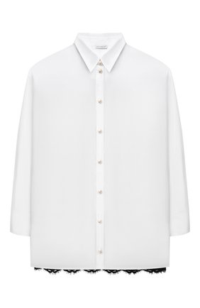 Детское хлопковая блузка DOLCE & GABBANA белого цвета по цене 49950 руб., арт. L55S28/FU5NK/8-14 | Фото 1 Детское хлопковая блузка DOLCE & GABBANA белого цвета, арт. L55S28/FU5NK/8-14 | Фото 1 (Материал внешний: Хлопок; Материал подклада: Шелк; Рукава: Длинные; Девочки Кросс-КТ: Комбинезон-одежда; Ростовка одежда: 10 - 11 лет | 140 - 146см, 12 лет | 152 см, 8 лет | 128 см)