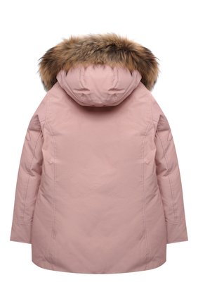 Детская пуховая парка WOOLRICH розового цвета по цене 39950 руб., арт. CFWK0U0221FR/UT0641 | Фото 2 Детская пуховая парка WOOLRICH розового цвета, арт. CFWK0U0221FR/UT0641 | Фото 2 (Материал внешний: Синтетический материал, Хлопок; Рукава: Длинные; Материал утеплителя: Пух и перо; Кросс-КТ: Сезон: зима; Ростовка одежда: 10 - 11 лет | 140 - 146см, 12 лет | 152 см, 6 лет | 116 см, 8 лет | 128 см)