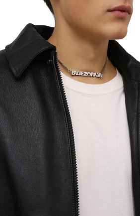 Мужского колье BALENCIAGA серебряного цвета по цене 0 руб., арт. 674575/TZ99I | Фото 2 Мужского колье BALENCIAGA серебряного цвета, арт. 674575/TZ99I | Фото 2 (Материал: Металл)