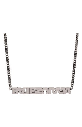 Мужского колье BALENCIAGA серебряного цвета по цене 0 руб., арт. 674575/TZ99I | Фото 3 Мужского колье BALENCIAGA серебряного цвета, арт. 674575/TZ99I | Фото 3 (Материал: Металл)
