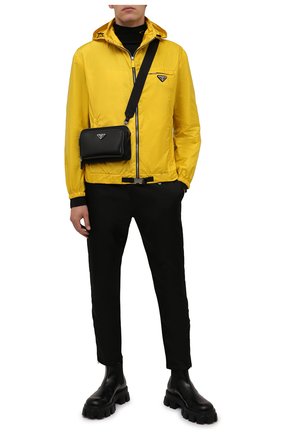 Мужская сумка PRADA черного цвета по цене 170000 руб., арт. 2VH130-789-F0002-OOO | Фото 2 Мужская сумка PRADA черного цвета, арт. 2VH130-789-F0002-OOO | Фото 2 (Ремень/цепочка: На ремешке; Материал: Текстиль; Размер: small)